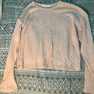 Pink Sweater Crop top